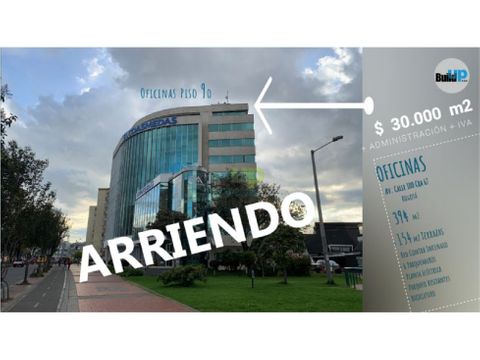 arriendo oficinas piso 9 edificio city point coasmedas 548 m2