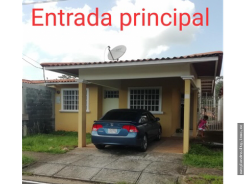 vendo casa en la chorrera barriada valle bonito