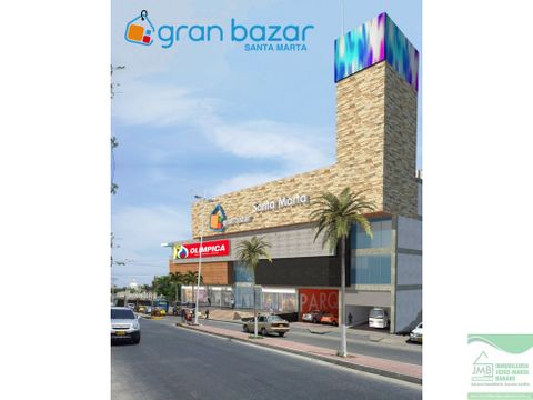 hermoso local en venta en el centro comercial gran bazar santa marta