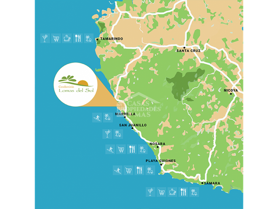 terrenos en venta con vista al mar en condominio en playa marbella