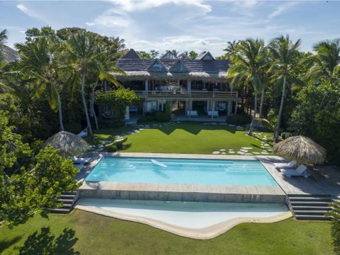 sea front tropical villa at marina punta cana resort and club