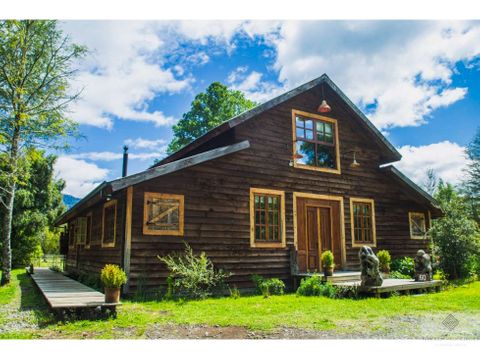 preciosa y acogedora casa en venta en pucon saltos de mariman