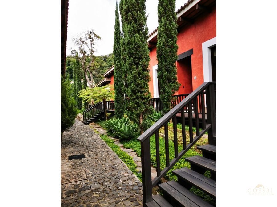 villa apartamento en condominio en el ingreso a antigua guatemala