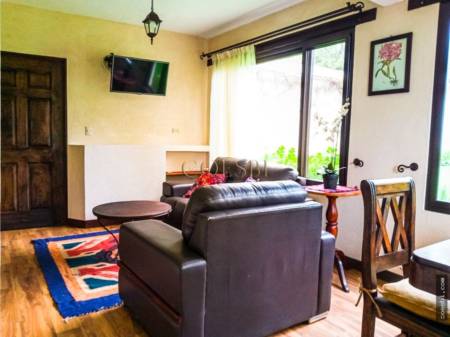 en renta apartamento en exclusivo residencial en antigua guatemala