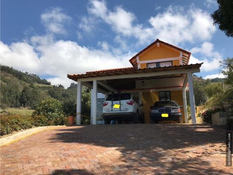 vendo paipa lindisima casa campestre amoblada con vista naturaleza