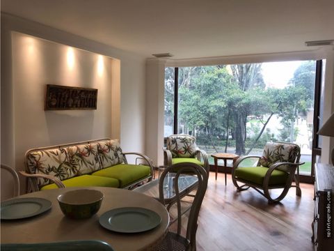 arriendo amoblado o vendo apartamento chico terraza estudio 2hab