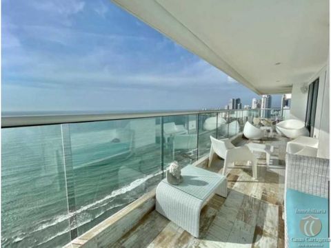 venta de apartamento en edificio palmetto beach vista al mar cartagena