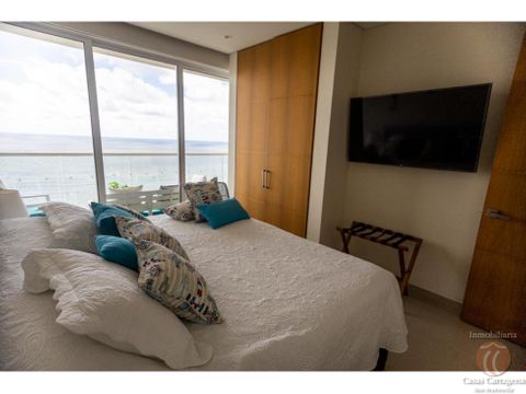 venta apartamento en edificio h2 2 habitacion vista al mar cartagena