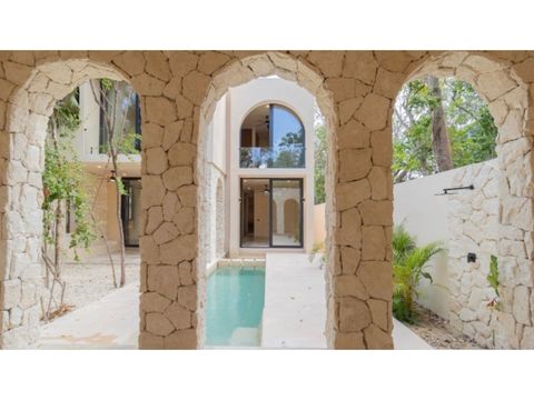 villa 5 br tulum contemporary architecture with natural stone details
