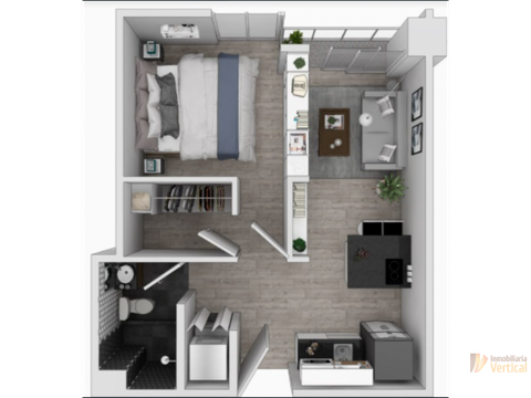 apartamento nuevo de 1 habitacion en venta narama zona 13