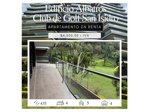 apartamento en alquiler albatros club de golf san isidro z16