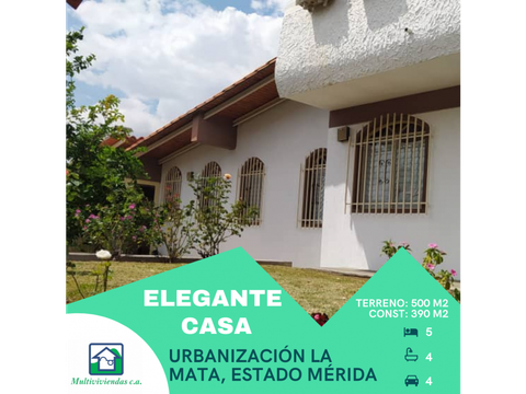 casa urbanizacion la mata merida venezuela
