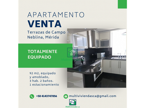 apartamento equipado terrazas campo neblina la hechicera merida