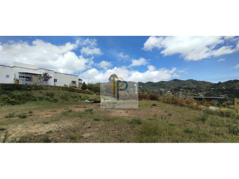 lote en parcelacion en venta loma del escobero parte alta