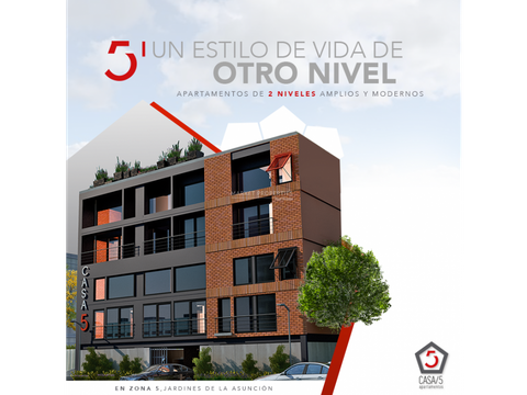 venta de apartamento en zona 5 de 2 habitaciones casa5