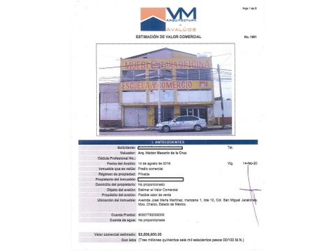 venta de bodega en chalco y oficinas 2 niveles estado mexico