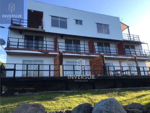 departamentos y casa en venta de 3 pisos frente al lago puyehue