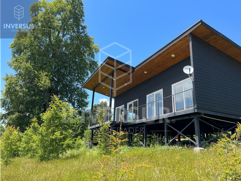 se arrienda casa nueva ano corrido con vista panoramica en villarrica