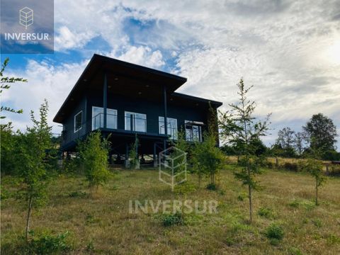 se vende hermosa casa nueva con vista panoramica en villarrica nancul
