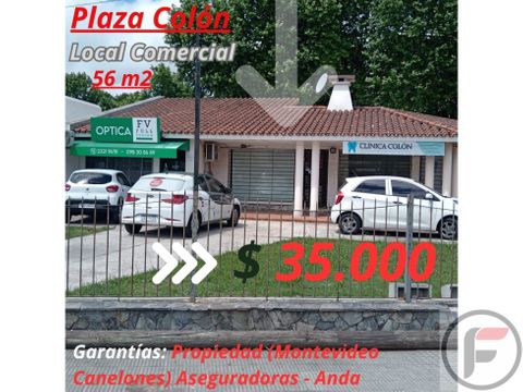 hermoso local pza colon 56 m2 con lugar para autos