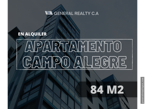 apartamento en alquiler campo alegre 84 m2