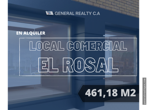 local comercial en alquiler el rosal 46118 m2