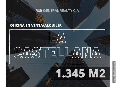 1345 m2 oficina en alquiler la castellana