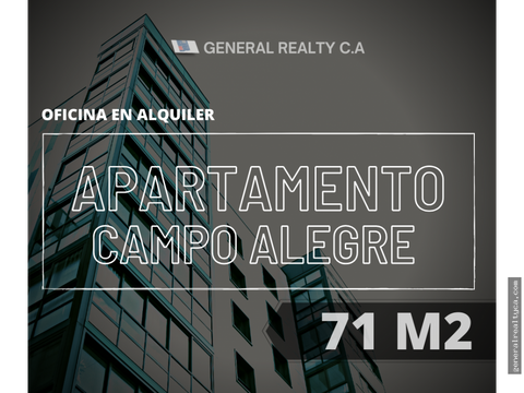 apartamento campo alegre 71 m2 alquiler