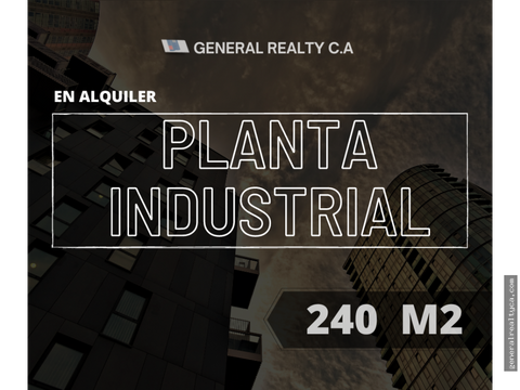 planta industrial en alquiler guaicay 240 m2