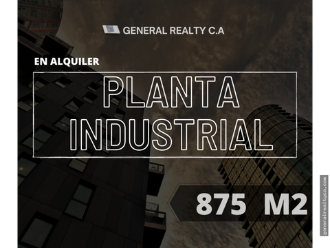 planta industrial en alquiler guaicay 875 m2