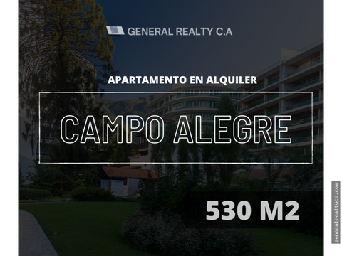 apartamento en venta campo alegre 530 m2