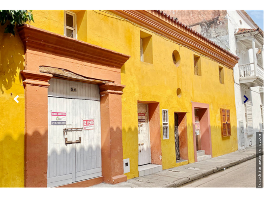venta de casa en el centro de cartagena colombia
