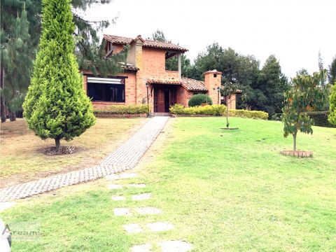 hermosa casa campestre en venta en sutatausa conjunto cerrado