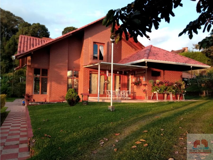 hermosa casa campestre para la venta via circasia pereira colombia