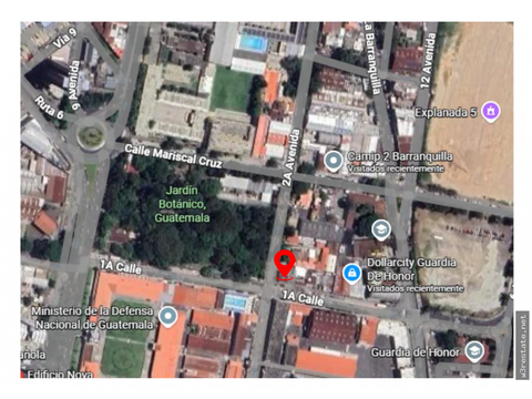 vendo amplio terreno con excelente ubicacion en zona 10