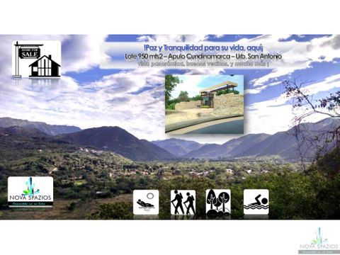 vendemos lote 950 mt2 urbanizacion bello horizonte apulo