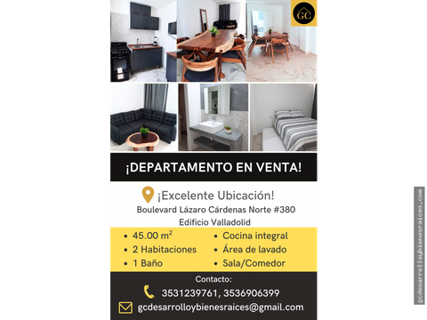 departamento en venta bolevard lazaro cardenas sahuayo michoacan
