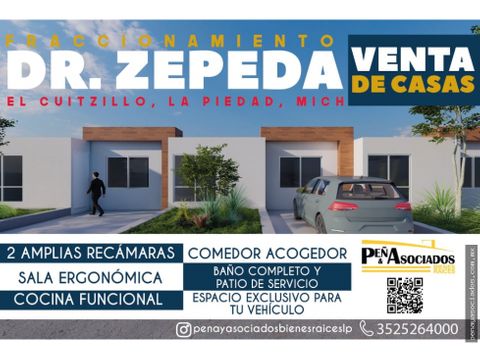 venta de casas fraccionamiento dr zepeda la piedad michoacan