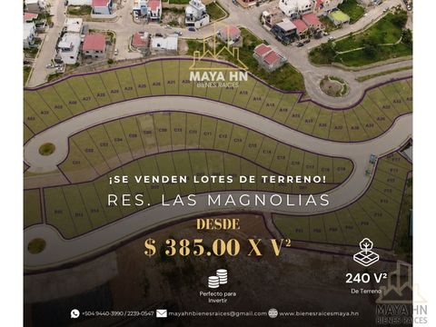 se venden lotes de terreno en res las magnolias tegucigalpa