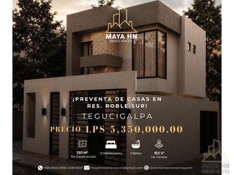 preventa de casas en res roble sur tegucigalpa