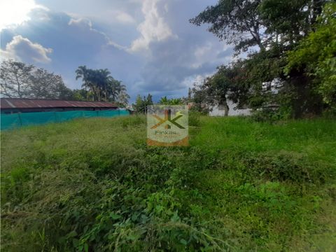 se vende lote urbano via armenia la tebaida quindio