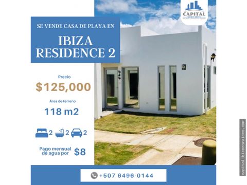 se vende casa en ibiza beach residences 2