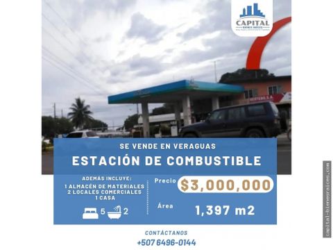 se vende estacion de combustible en santiago veraguas