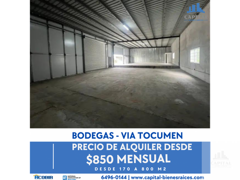 bodegas en via tocumen alquiler