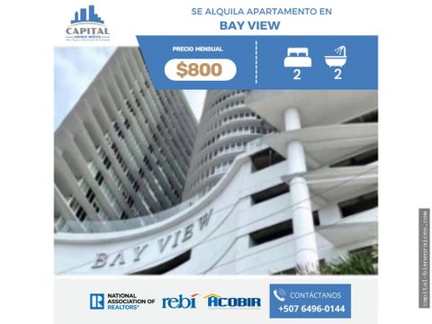 se alquila apartamento en el ph bay view