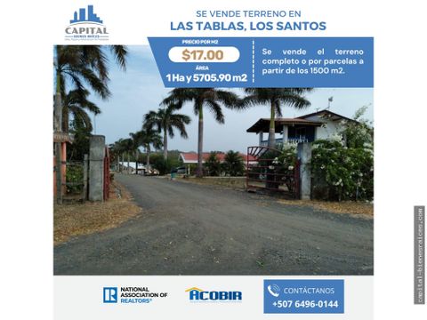 se vende terreno en los santos via a playa las comadres