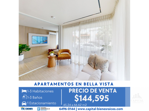 apartamentos en bella vista pre venta