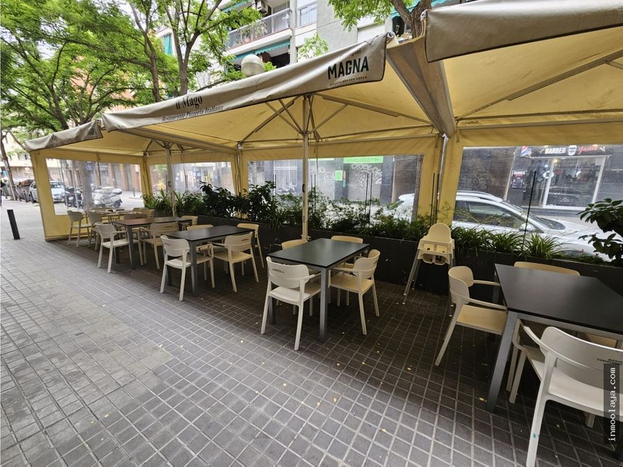 traspaso bar restaurante c3 con terraza en lhospitalet