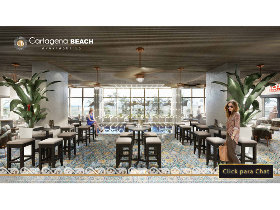 venta aparta suite vista al mar en cartagena beach resort en crespo
