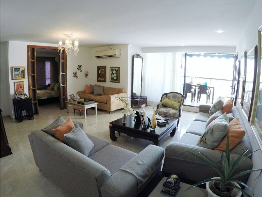 venta apartamento amplio de 3 alcobas en bocagrande cartagena